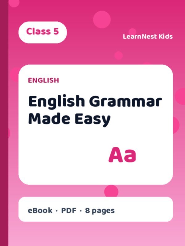 Class 5 English Grammar eBook
